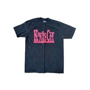 Vintage Hanes Beefy T Shirt L Single Stitch Neon Kansas City Made In USA 80’s